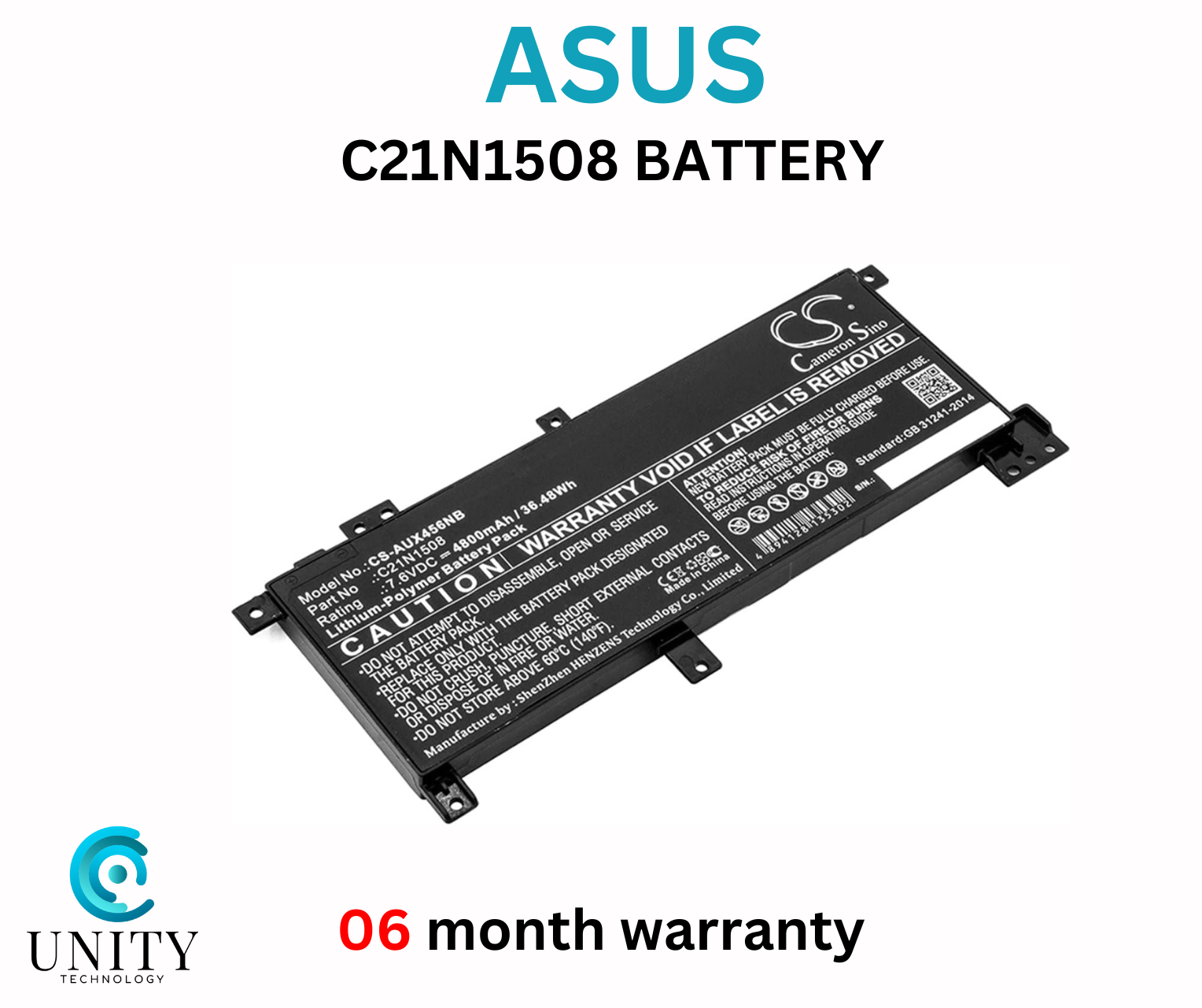 C21N1508 Laptop Battery Replacement for Asus A456U X456U F456U K456U R457U Series Notebook C21PQ9H Black  LAPTOP BATTERY. 
