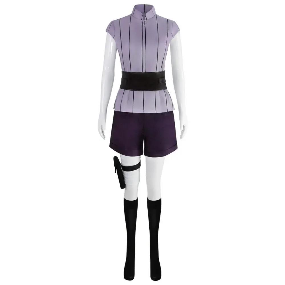 Hyuga Hinata Cosplay Costume Wig Women Outfits Halloween Carnival Party Suit Hyuuga Ninja Cosplayer Purple Long Cute Wig. 