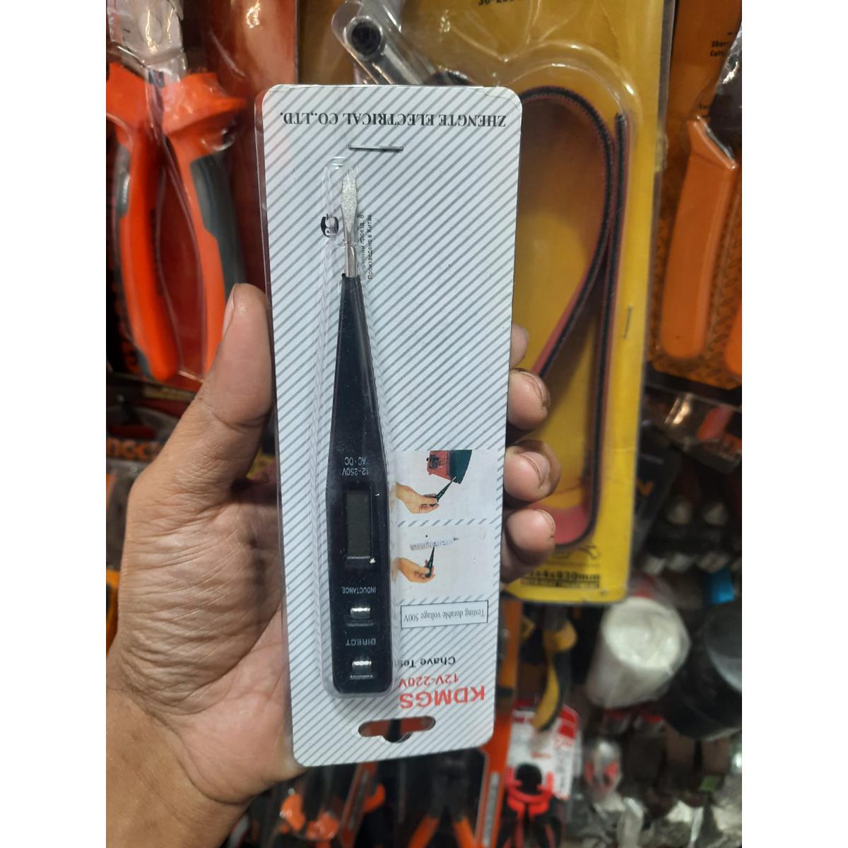 Digital Voltage Detector Continuity Tester - Digital Electric Tester AC DC 12-250V Voltage Tester Pen - Practical Testing Tool