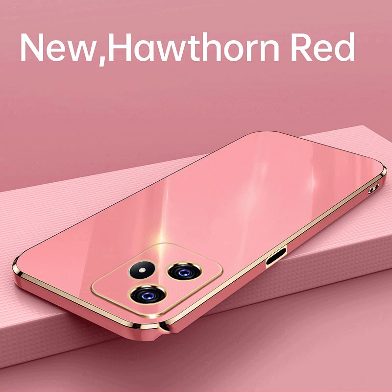 lthmy for Realme C51 Casing Silicone TPU Soft Case Protective Electroplating Shockproof Back Cover. 