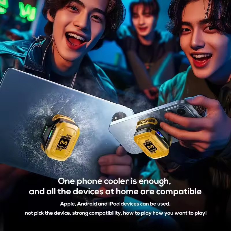 MEMO CX12 Magnetic Phone Cooler Fan with Battery & Digital Display | 10W Powerful Cooling Radiator for Gaming & Long Use. 