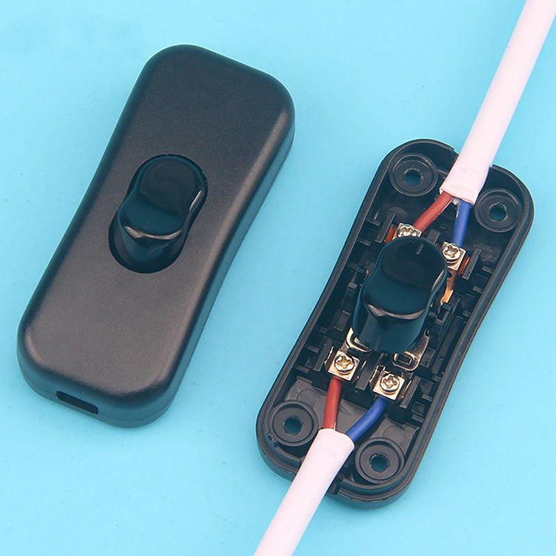 1Piece Light Switch AC 250V ON/OFF Table Desk Lamp Cord Toggle Rocker Switch. 