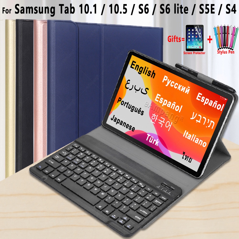 2021 keyboard Case for Samsung Galaxy S6 Lite A 10.1 2019 10.5 2018 S7 S6 Case Keyboard for Samsung A7 2020 S5E Cover. 