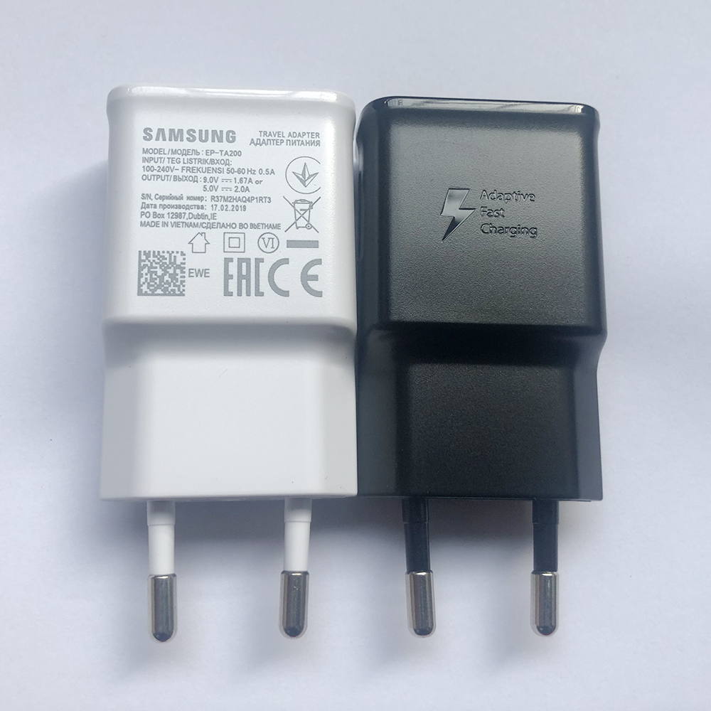 Samsung EP-TA200 EU US Not Fast Charger Quick Travel Adapter For Galaxy S10 S9 S8 S7 S6 Edge Plus J5 J7 J3 Note 9 8 A 7 5 3. 