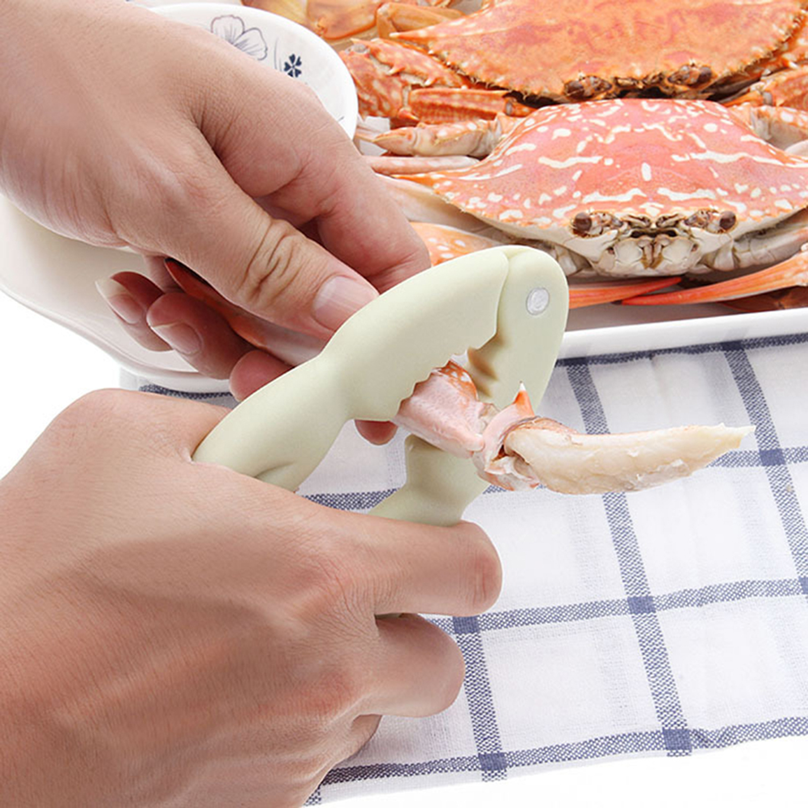 Lobster Cracker Portable Seafood Shell Opener Set for Easy Eating 4pcs Crab Cracker Tool for Lobster Crab. 