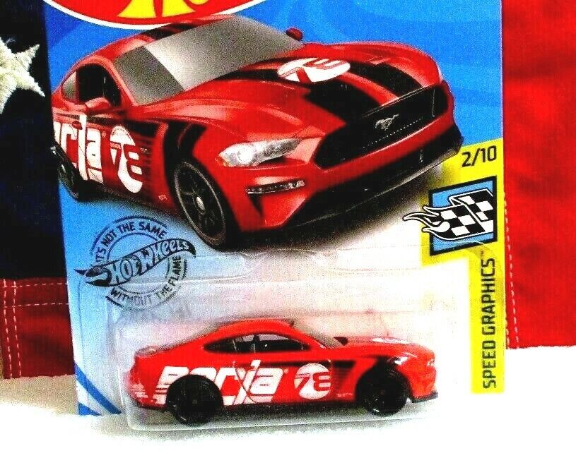 Hot Wheels (Mainline) 2018 Ford Mustang GT Borla Edition Red, Scale - 1:64. 