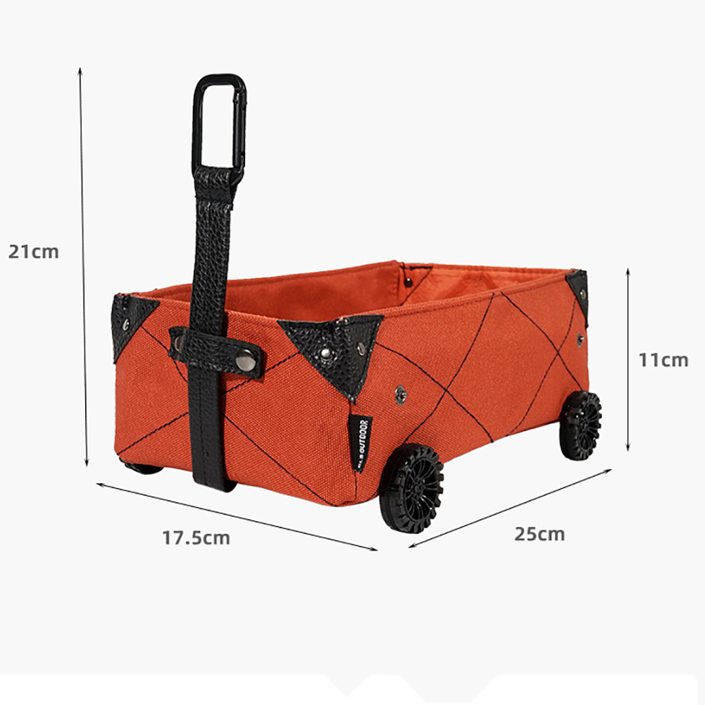 GC Collapsible Utility Cart, Foldable Wagon Cart With Wheels, Multi-Purpose DIY Car Tissue Box, Outdoor Utility Wagon For Garden Picnic BBQ Party. 