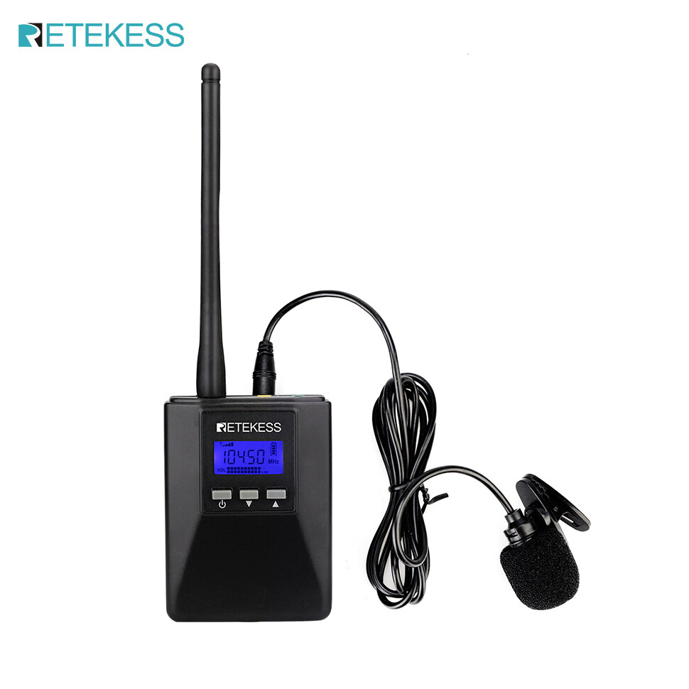 Retekess TR506 Portable FM Transmitter, Low Power FM Transmitter for Church Parking Lot, 400M Long Range Broadcast Stereo Radio Station for Drive-in Movie, Whole House, Tour Guide. 
