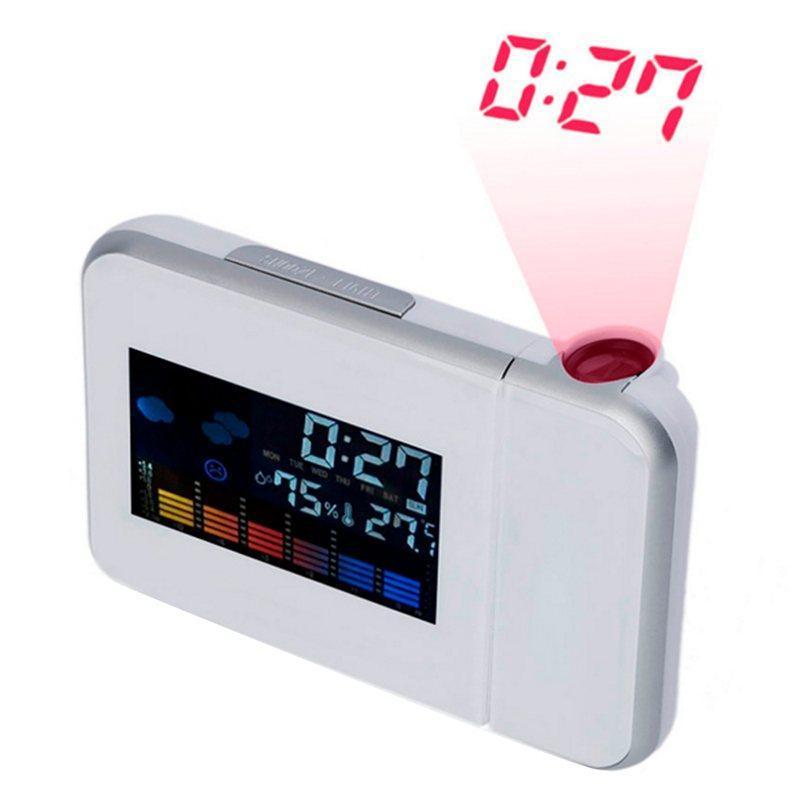Digital projection alarm clock weather station with temperature thermometer new. 