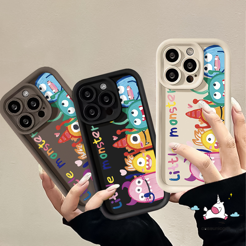For Redmi 10C 9C NFC 10A 9 A1 9T 9A A2 Redmi Note 8 10s 9 12 10 11 Pro Max POCO M3 Couples Creative English Frog Little Monster Soft Case. 