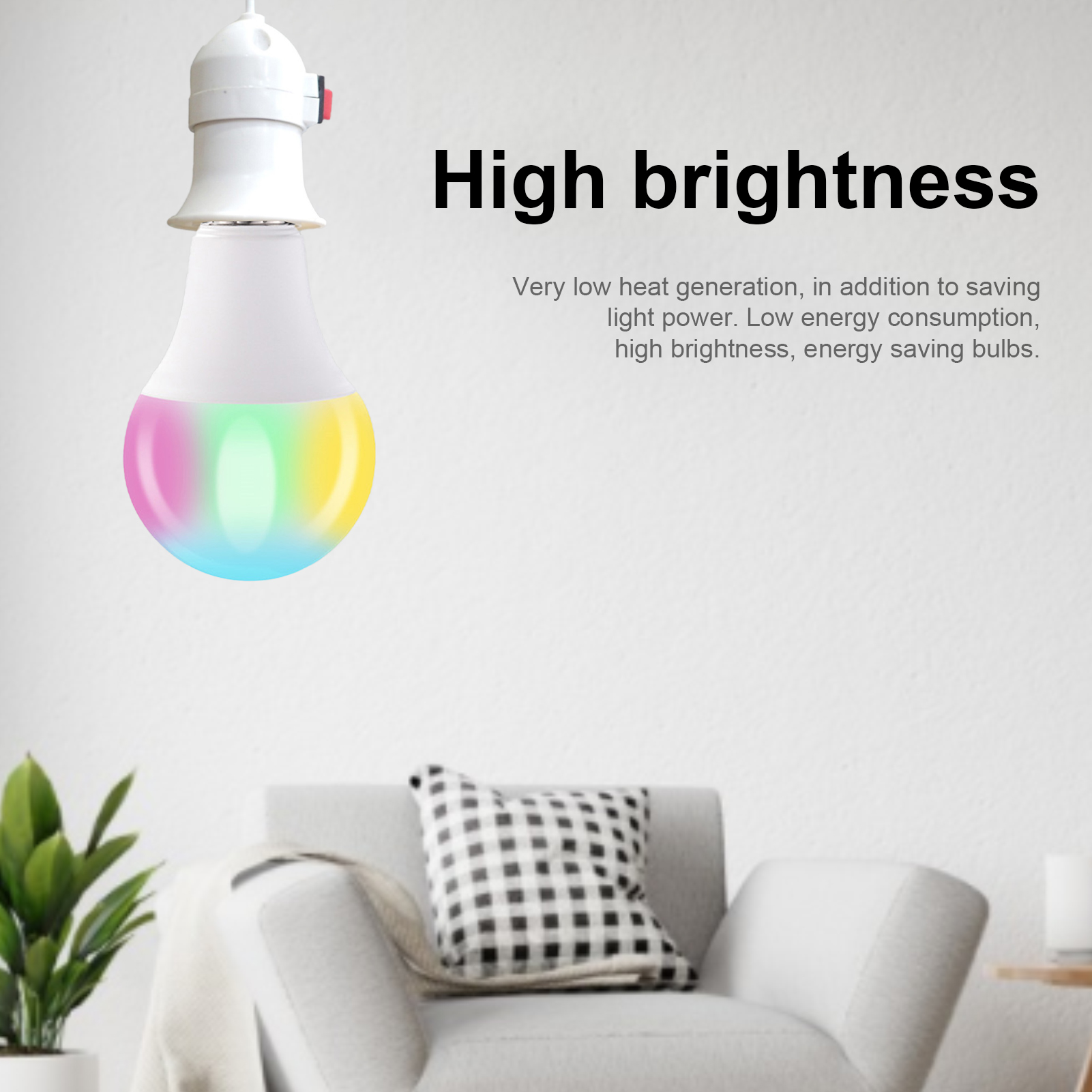 Lumina RGB Spotlight Bulb Energy-saving RGB Color Party Lamp Bulb with Remote Control. 