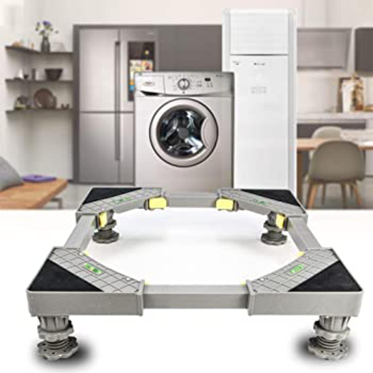 Special Base for Washing Machine / Refrigerator/ Fridge / Washing Machine Rack Size Adjustable/ Laundry/Multifunctional Heavy Duty Movable Type Stand Special Base for Washing Machine and Refrigerator