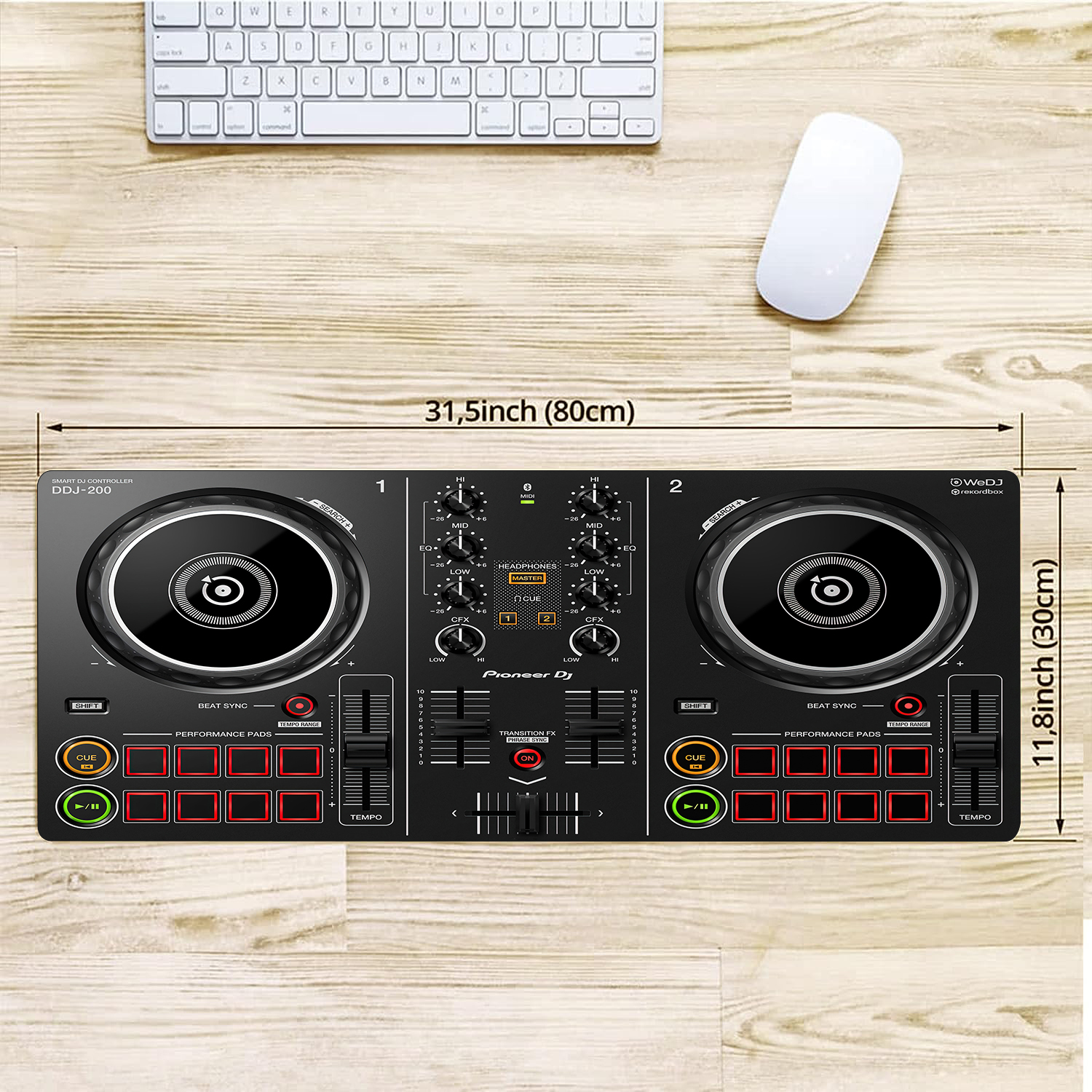 Decorative DJ Gift Pad DJ Disc Table Controller Picture D Big Mouse Pad Pioneer DJ Smart DJDJ-200 Console Display Table. 