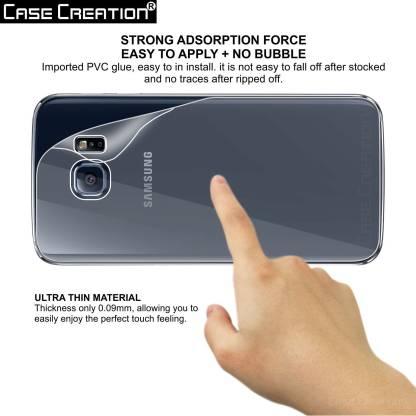 Samsung Galaxy S6 Edge 3D Crystal Clear Back Skin Rear Screen Guard Protector Sticker Protective Film(Gel/Jell Poly) Samsung Galaxy S6 Edge Mobile Skin  (3D Real Transparent Skin Glossy Finish). 