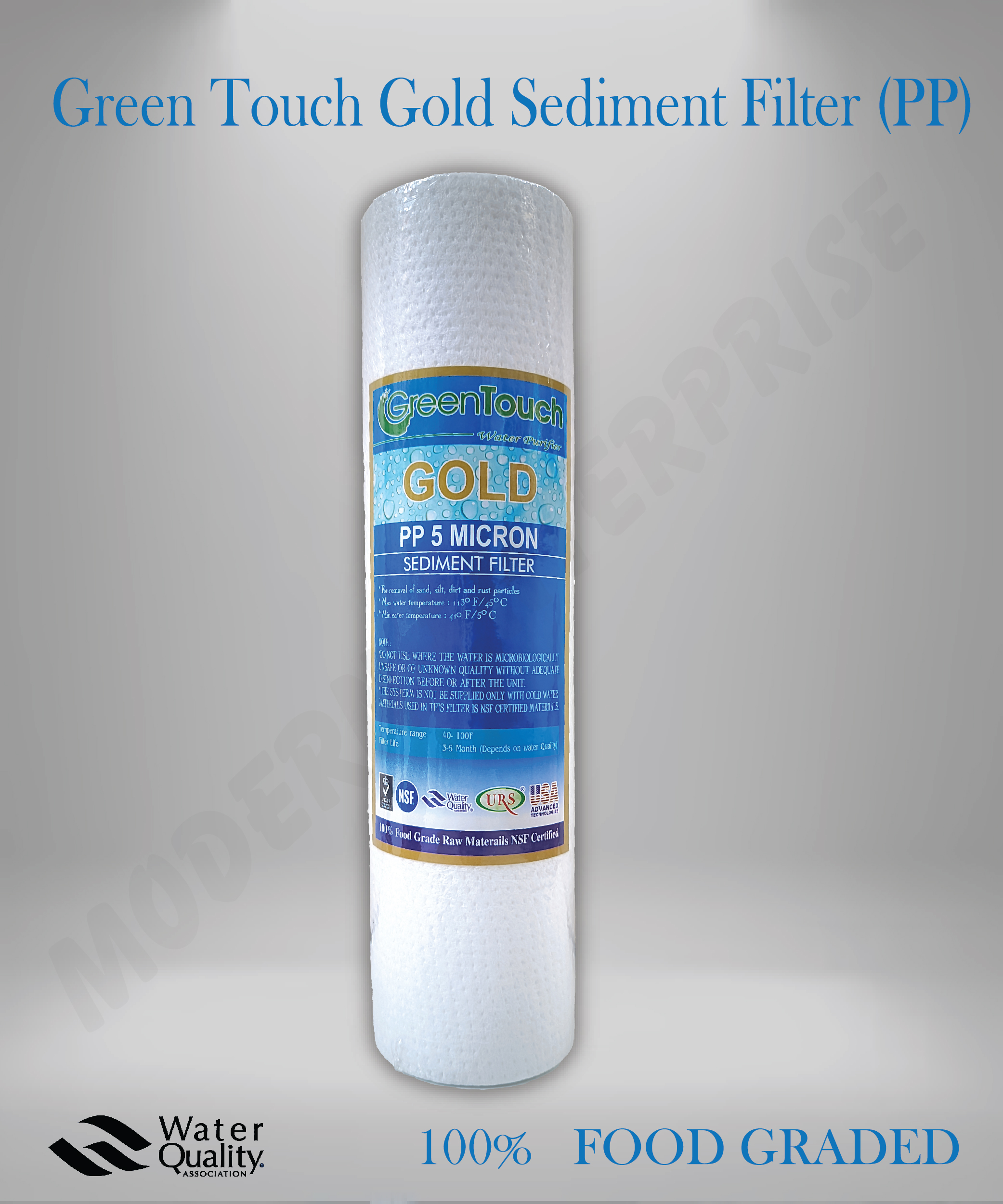 RO Water Purfier Filter Cartridge Package OF (UDF, CTO, PP, RO Membarne, Taste & Odor.). 