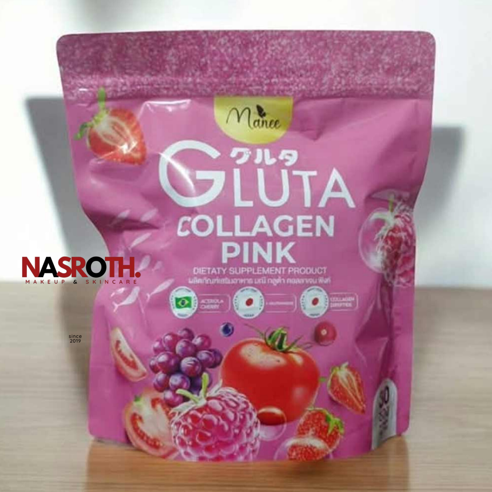 Manee Gluta Collagen Pink Juice 1 Pack 30 Sachets Manee Gluta Collagen Juice 