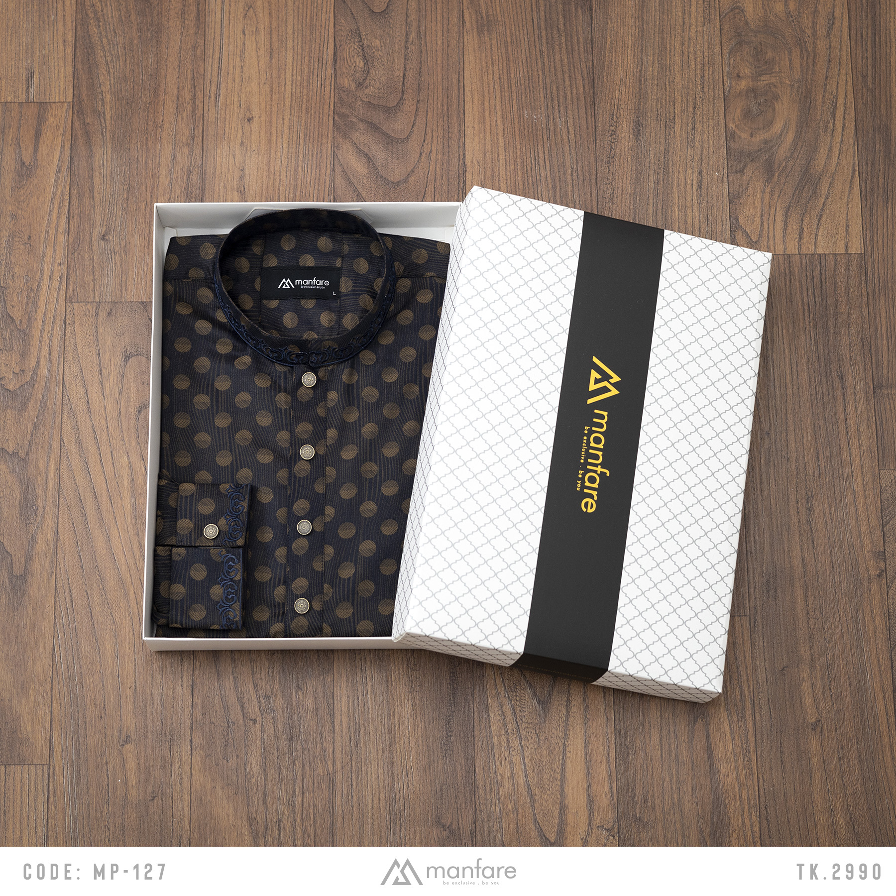 Manfare's ELITE Quality Digital Printed Panjabi For Men I MP-127. 