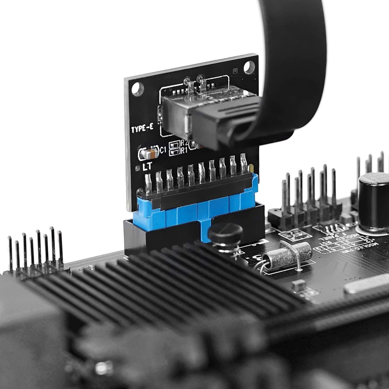 【3C VictoryEagle】USB 3.1 Type C Front Panel Header Extension Cable 50 cm, USB 3.1 Type to USB 3.1 Type C Cable,Gen 2 Gbps. 