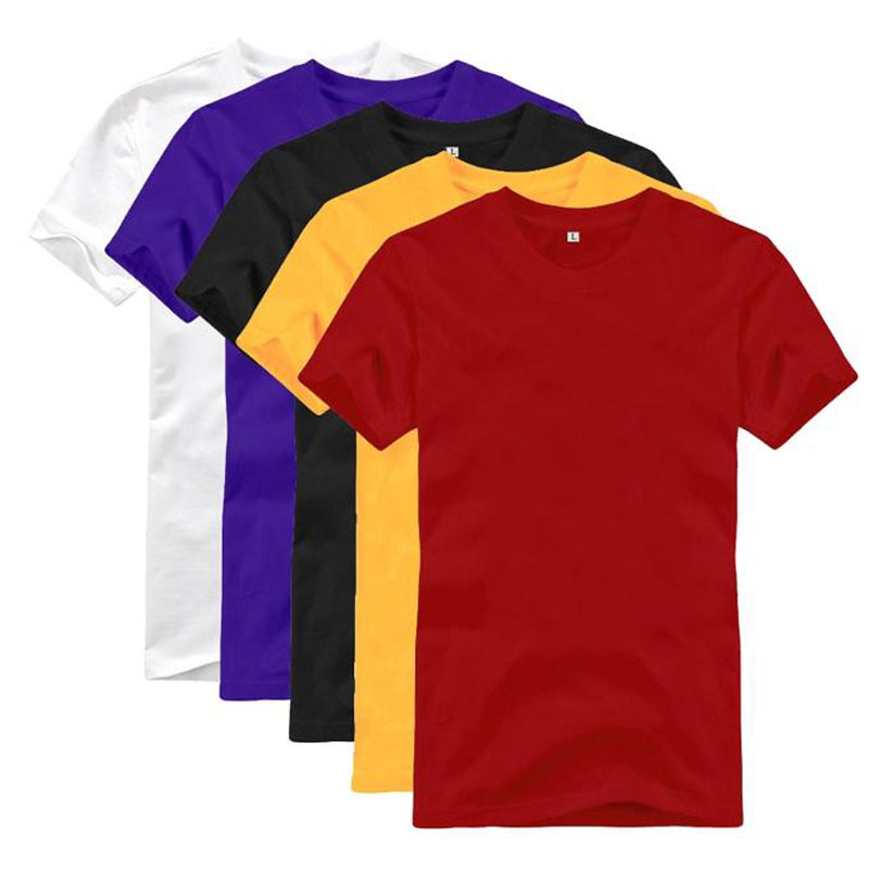 different color plain t shirts