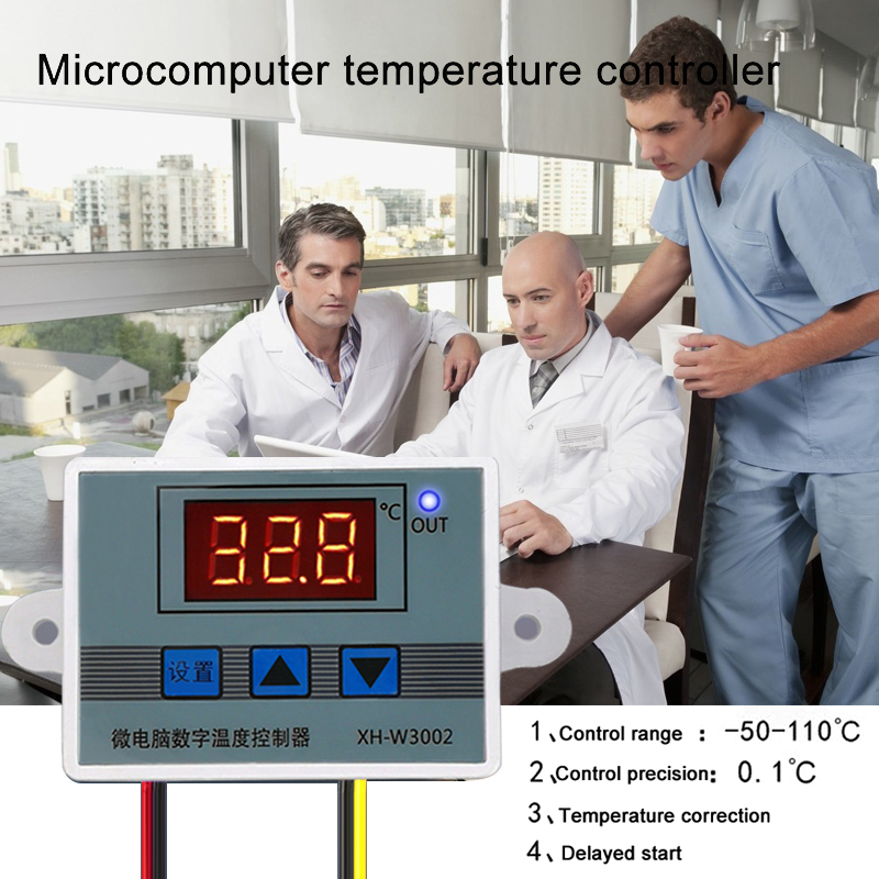 XH-W3002 Microcomputer Digital Thermostat Temperature Control Switch 110V-220V 1500W Temperature Controller with wear-resisting property. 