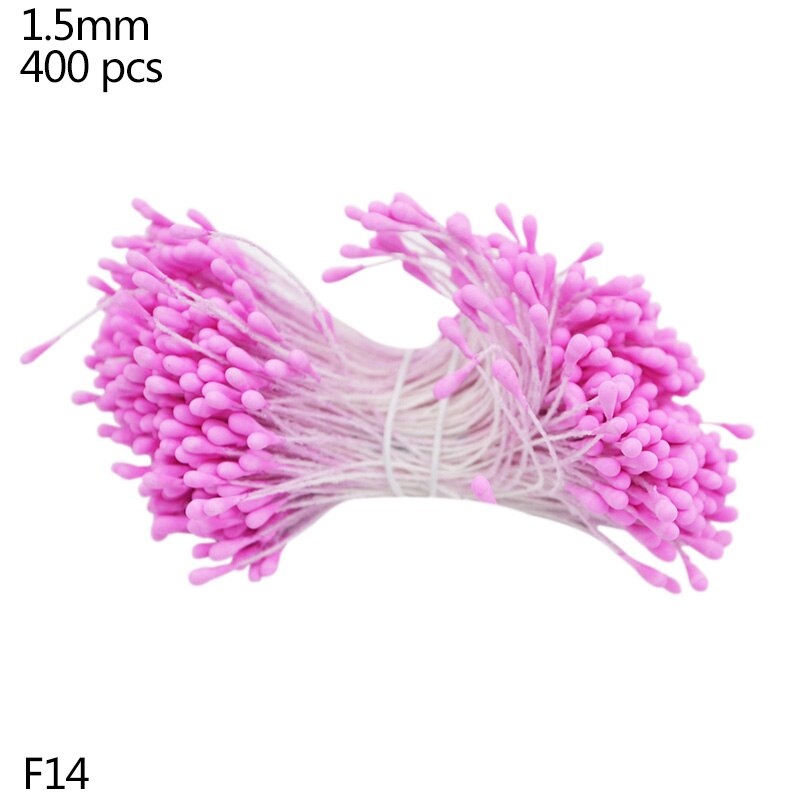 Huadodo 1.5mm 400pcs Artificial Stamen Handmade Flowers Supplies For