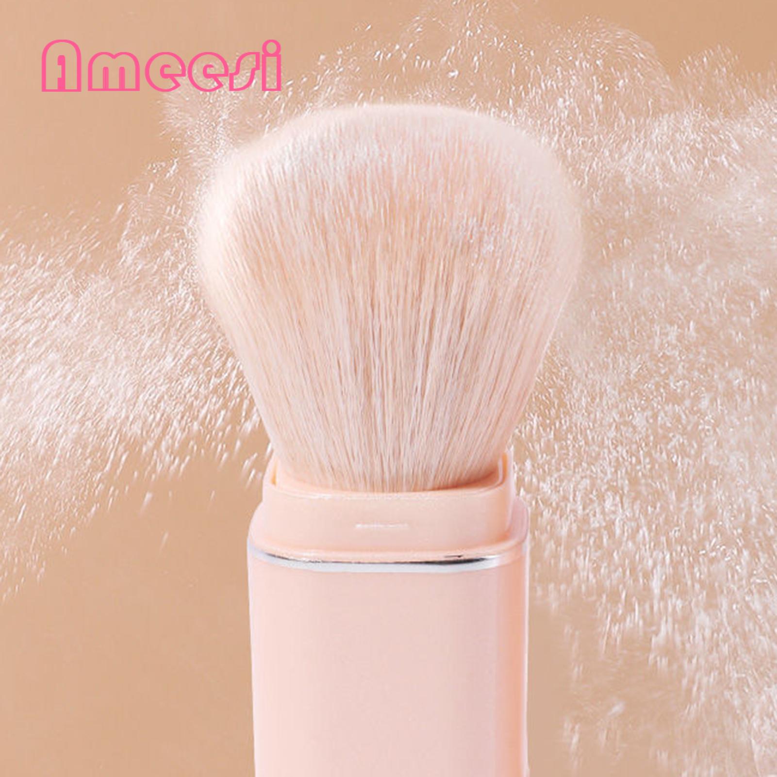 Lightweight Compact Makeup Brushes Portable 8-piece Makeup Brush Set for On-the-go Beauty Soft Synthetic Bristles less Than Makeup Brush Set with Plastic Handle. 