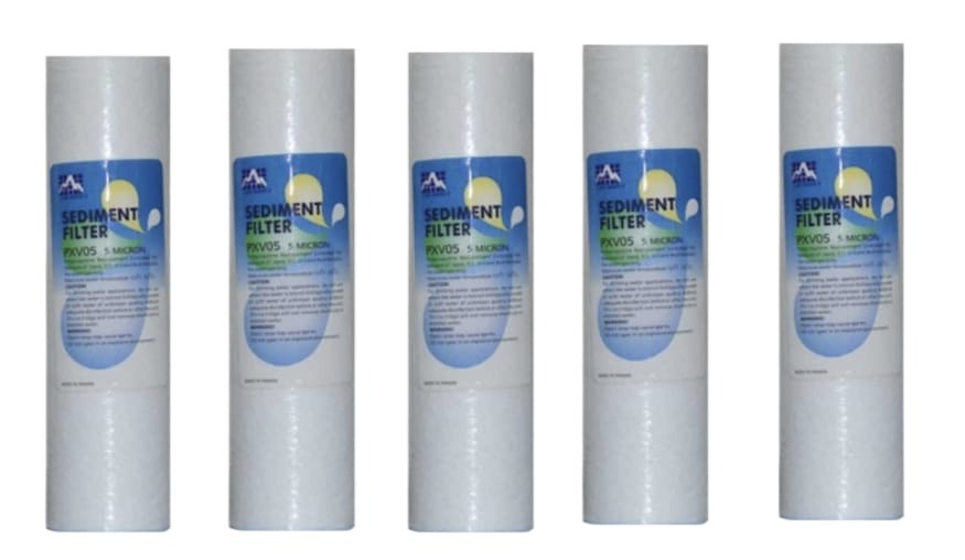 5 Pcs Lan Shan PP filter cartridge Combo Pack (10 Inch). 