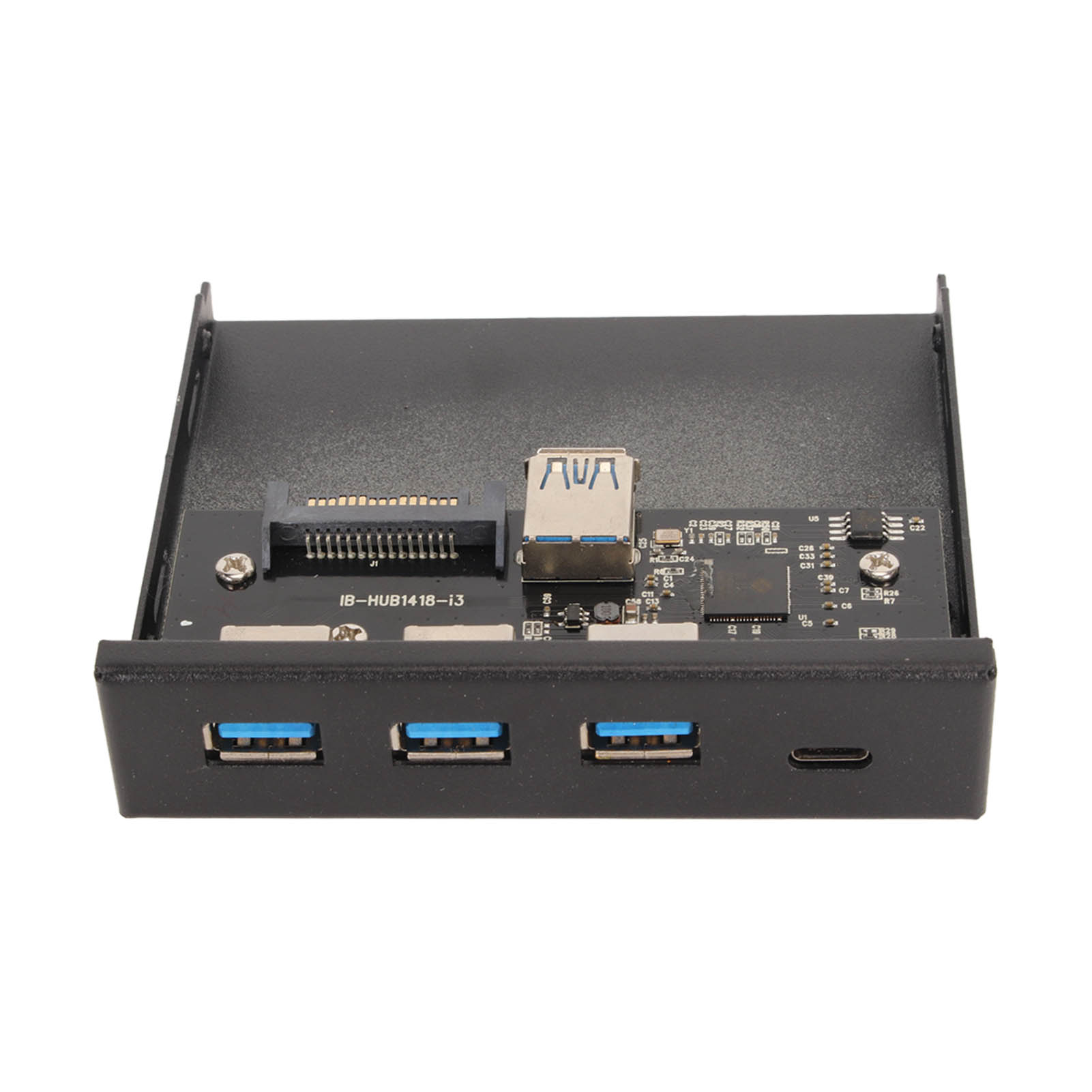 USB 3.0 Front Panel Hub 3.5in 4 Ports 6Gbps Stable Plug and Play Optical Drive Front Panel for Desktop Motherboard