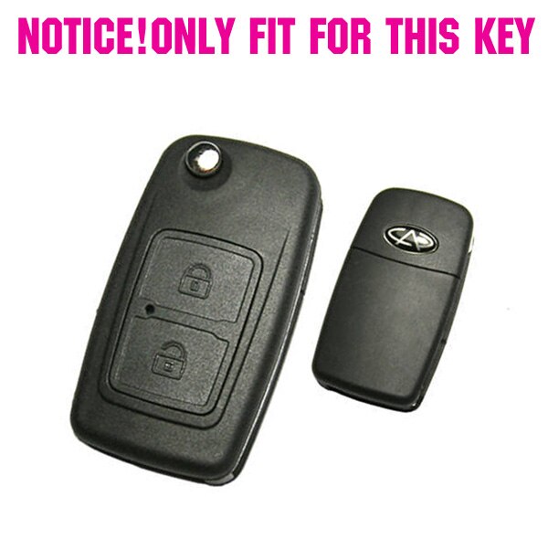 【Mary DAI Store】FIT FOR M11 A13 A3 A5 TIGGO TENGO FULWIN COWIN CHANCE NICHE SHELL SILICONE REMOTE KEY FLIP COVER CASE FOB. 