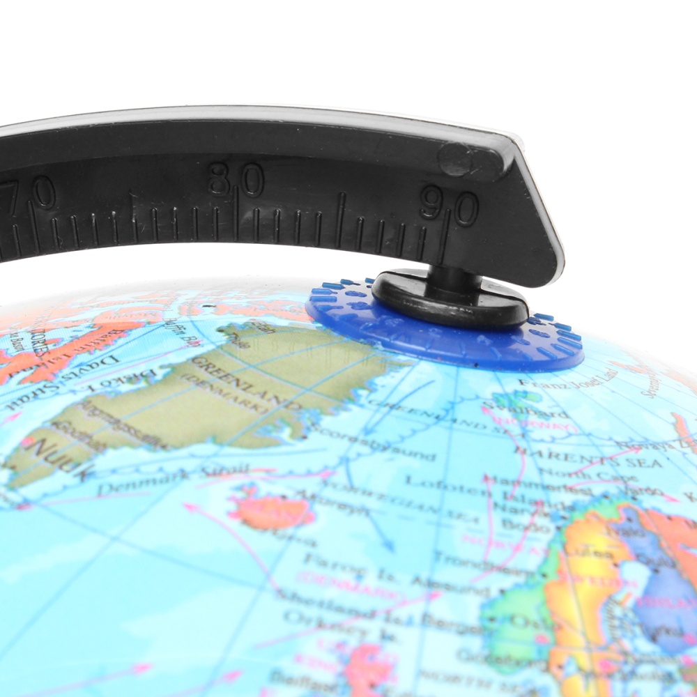 LED WORLD GLOBE Rotating Swivel Map of Earth Atlas Geography. 