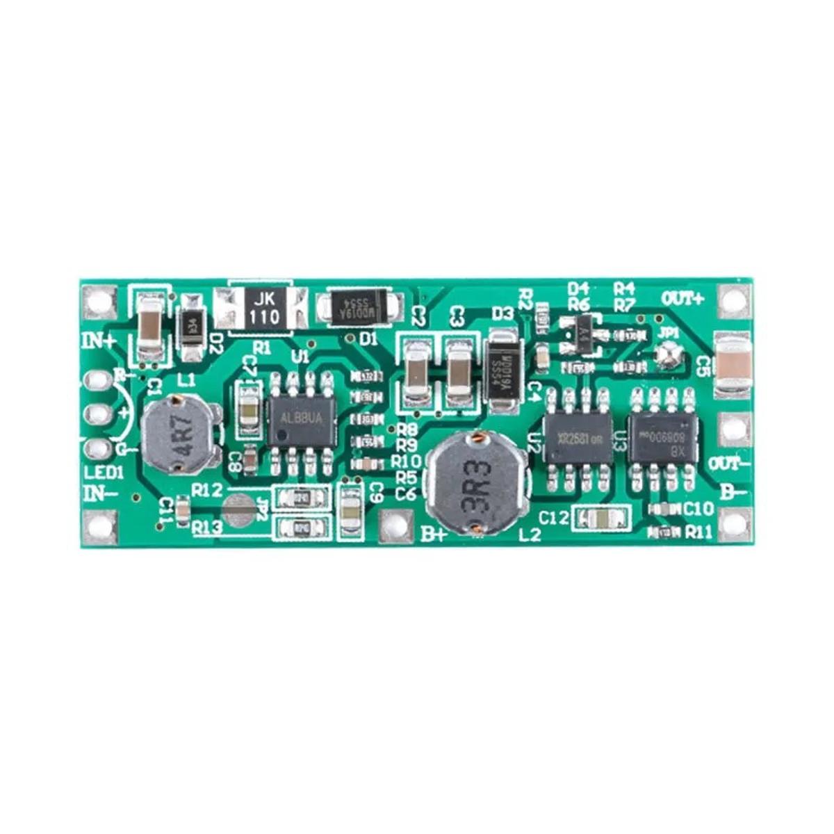 Mini UPS Circuit for Router ONU Li-ion 18650 Battery Charging Module Step Up Boost Converter DC 9V/12V Output UPS Over Charge Discharge Protection Circuit Board. 
