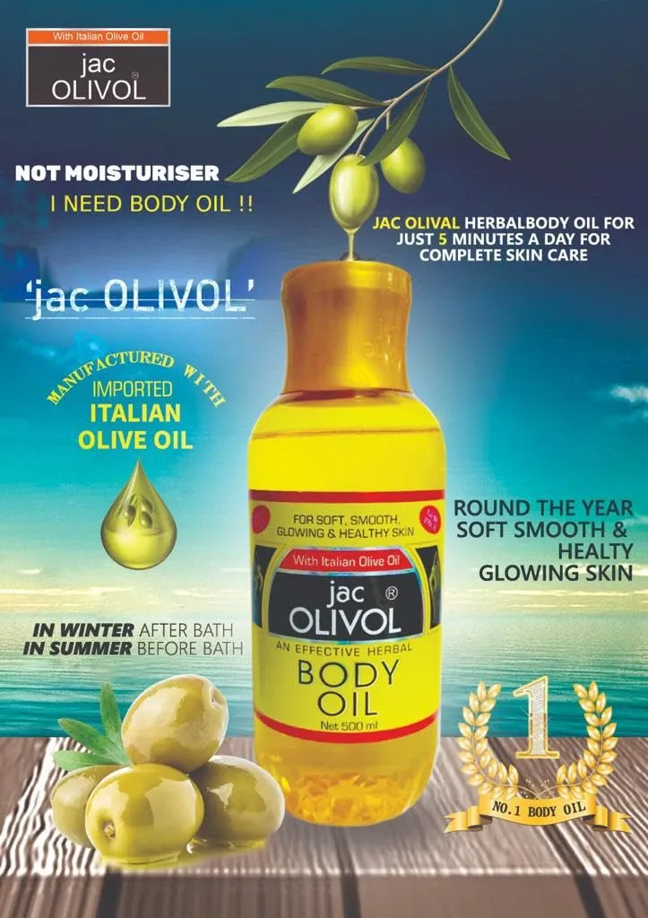 Jac Olivol Body Oil With Italian Olive Oil 200ml