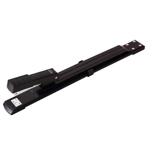 Premium Deli 0334 standard stapler long handle machine / magagin stapler machine / book binding machine / stapler machine. 