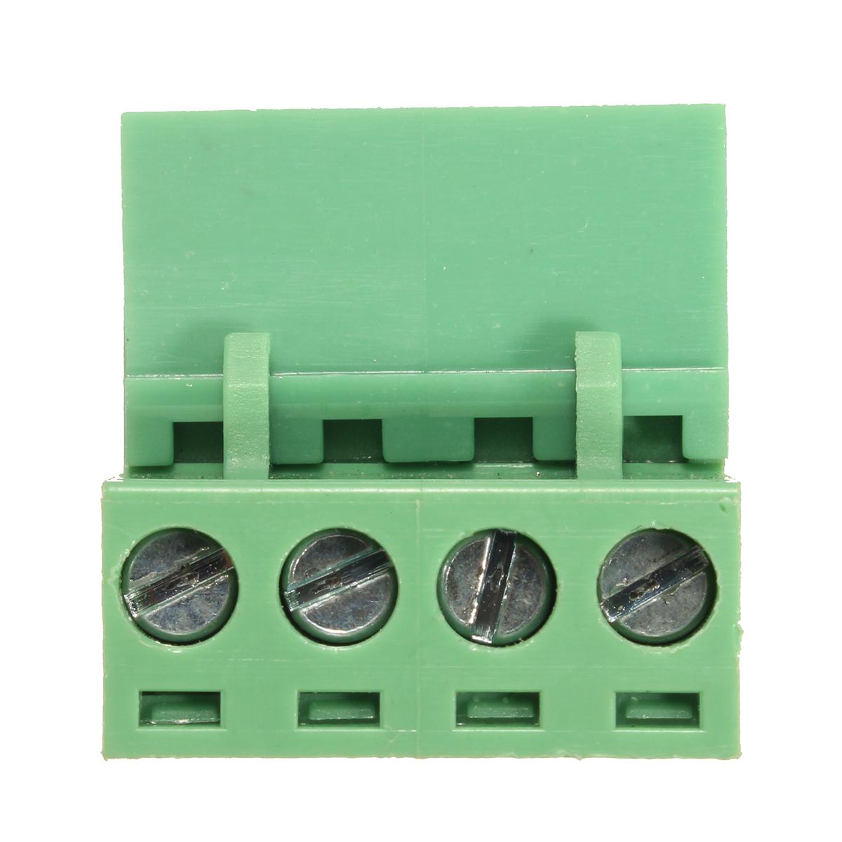 5Pcs Screw Terminal Block 4 Pin 5.08mm Pitch Male Female Plug-in L Type Right Angle Connector Screw Terminal PCB Audio Video Accessories. 