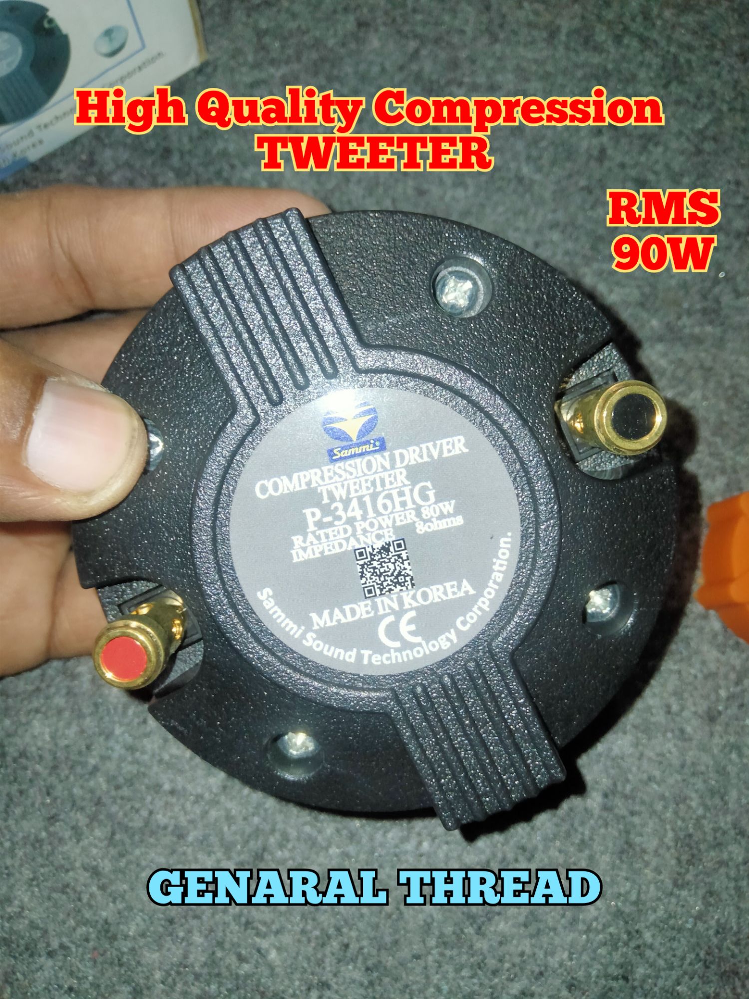High Quality 3416 Compression Driver Tweeter