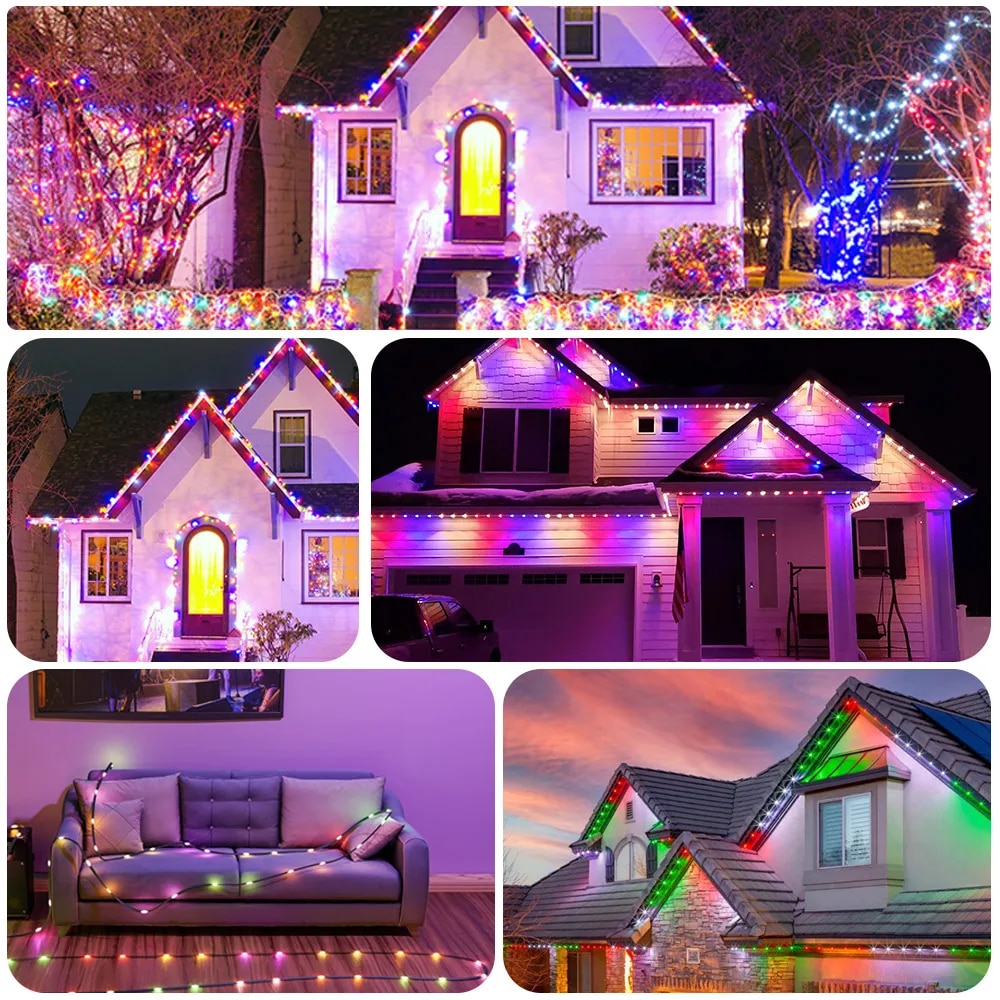 WS2812B RGBIC LED String 5M-20M Party Christmas Lights Dream Color WS2812 Addressable Individually String Outdoor Waterproof 5V. 