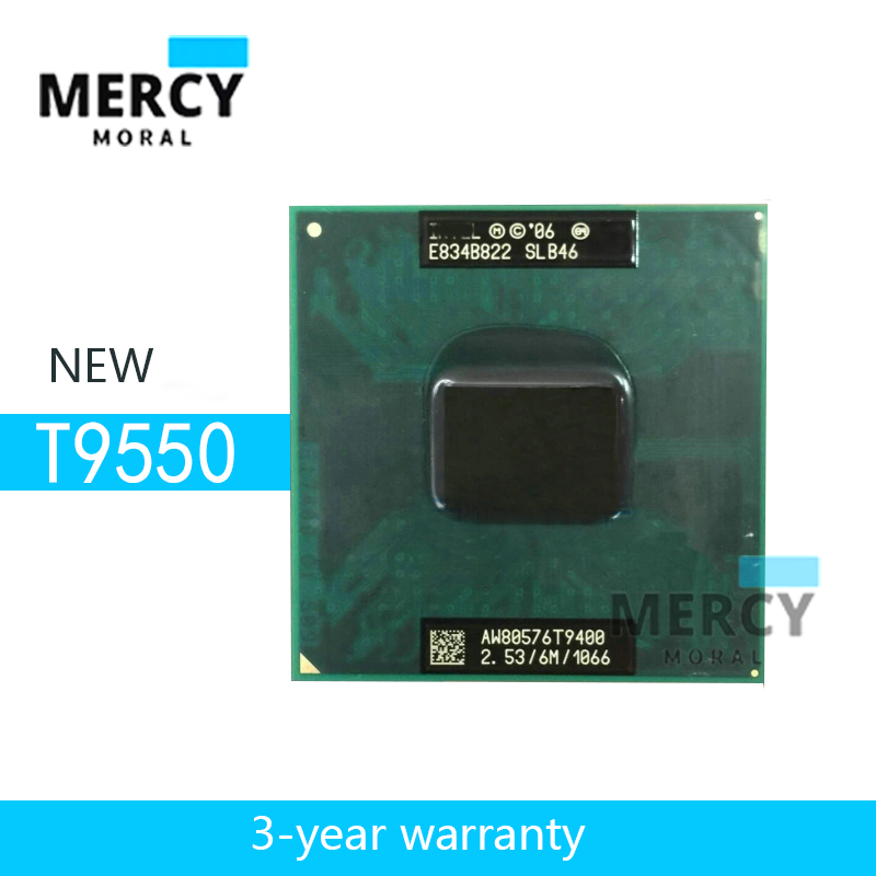 Intel Core 2 Duo For T9550 SLGE4 2.66GHz Dual-core CPU Processor 6M 35W Socket P 3-year warranty