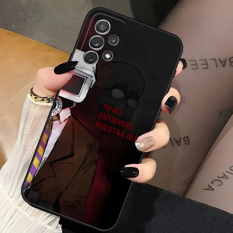 Cartoon Skibidi Toilet Mobile Cell Phone Case For Samsung Galaxy A13 A02 A52 A22 A53 A73 A71 A54 A34 Back Cover. 