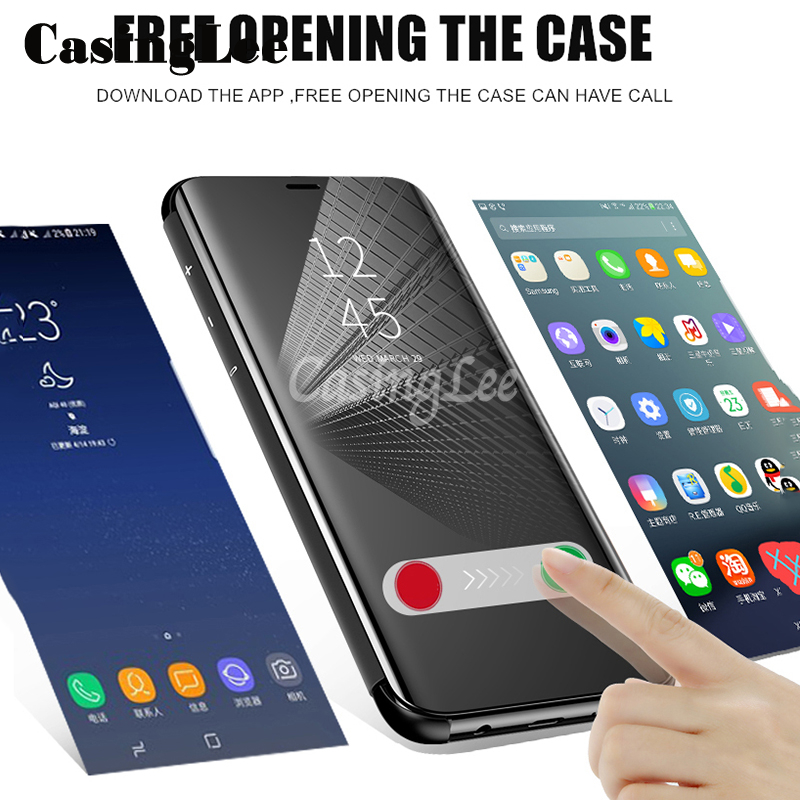 For Samsung Galaxy Z fold 2 phone case Smart View cosmetic mirror cases back flip cover for Galaxy Z fold 2 Z fold2 case. 