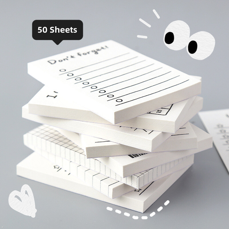 Panda Online 50 Sheets Basic Memo Pad Check Wishlist Weekly Plan Time Manage Diary Note Memo Paper Diary Journal Decorative Scrapbooking. 