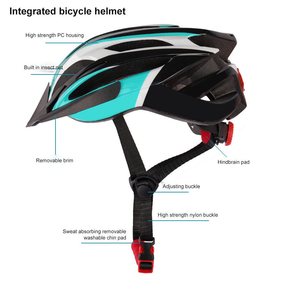 adult bike helmet with light