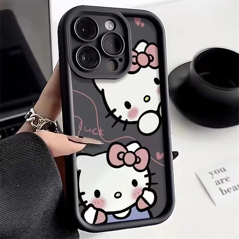 Candy Kitty Pochacco Cartoon Plain Multistep TPU Soft Phone Case for Motorola Moto G14 G54 G9 Play G9 E22 E22i E7 Plus Cute Capa. 