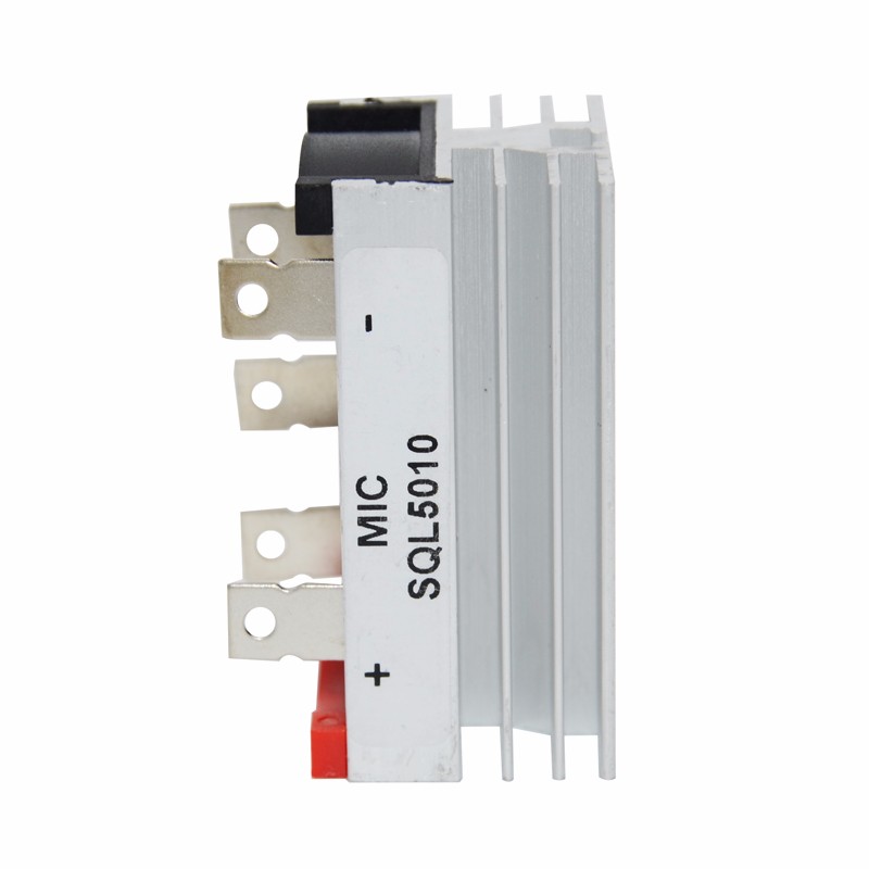 5Pin BRIDGE Rectifier SQL 50A 1200V Three Phase Diode DC To AC Power Rectifier Silicon Full Wave Diode 5 Terminal Bridge Rectifier Module With Heatsink Electrical Circuitry & Parts. 