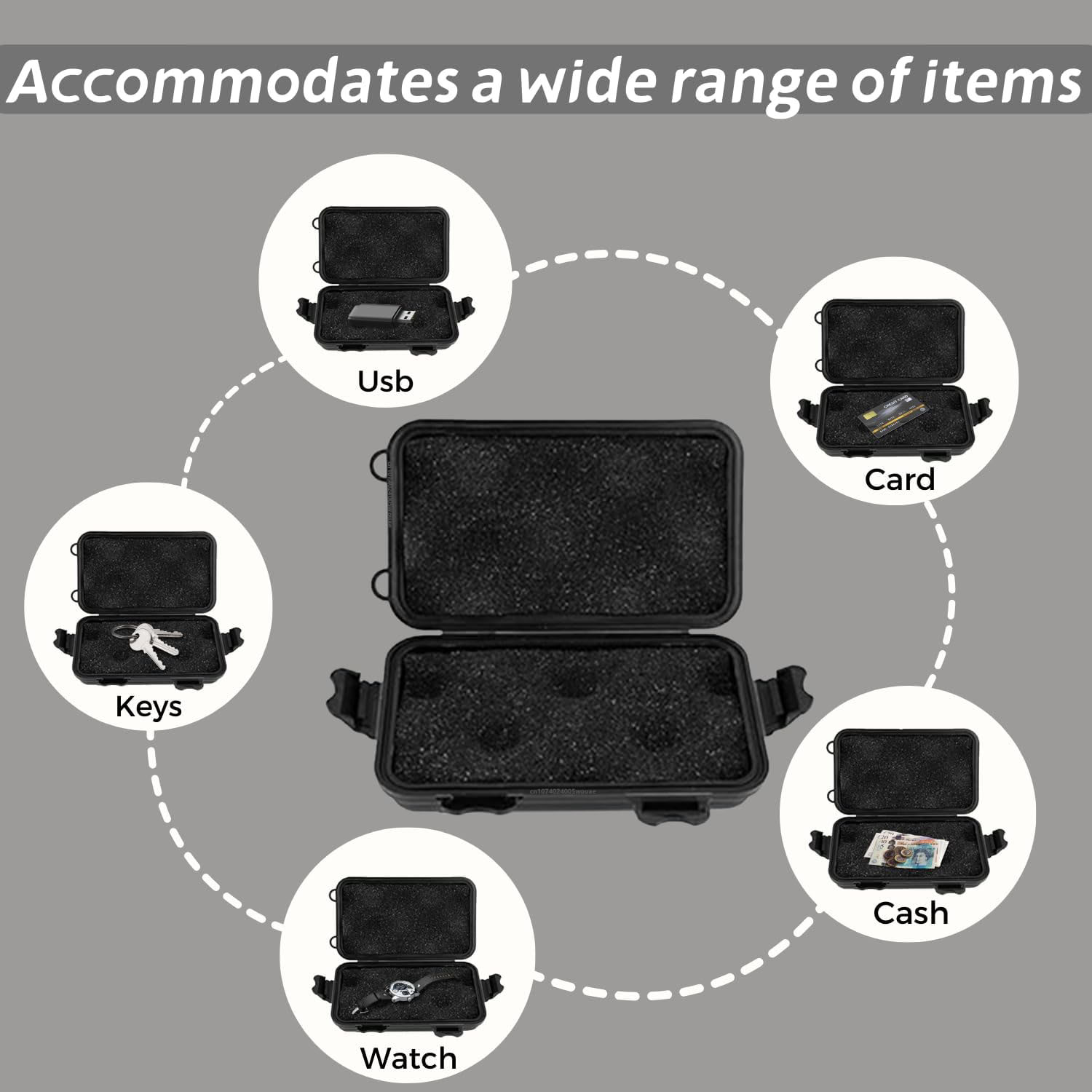 Mini Magnetic Key Box Car Hide Key Magnetic Waterproof Magnetic Key Holder Multipurpose Key Holder for Under Car Rust-Proof box. 