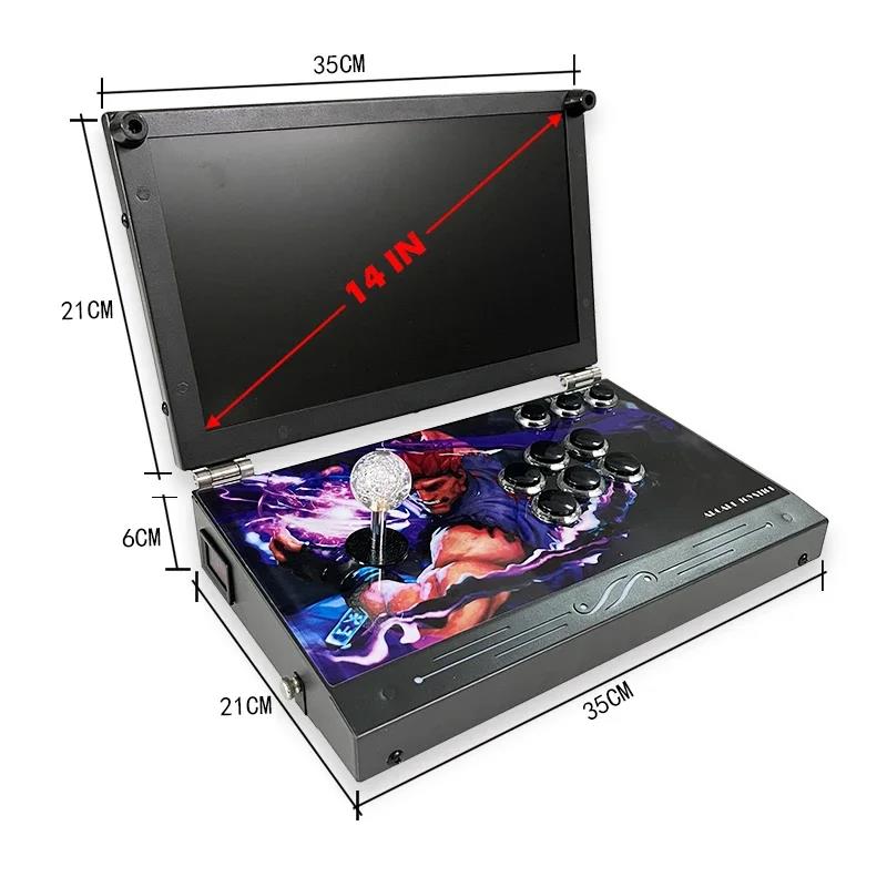 14-Inch 3D Pandora Console Folding Portable Arcade Console Pandora DX Box 26800 in 1 720P HD Screen Mini Arcade Moonlight. 