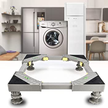 Special Base for Washing Machine / Refrigerator/ Fridge / Washing Machine Rack Size Adjustable/ Laundry/Multifunctional Heavy Duty Movable Type Stand Special Base for Washing Machine and Refrigerator. 