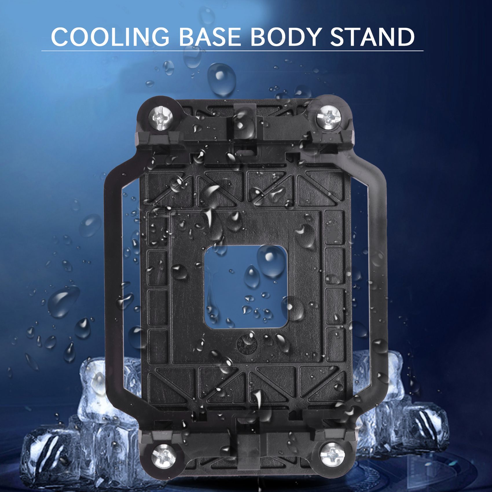 CPU fan base black plastic for AMD AM2 AM3 socket. 