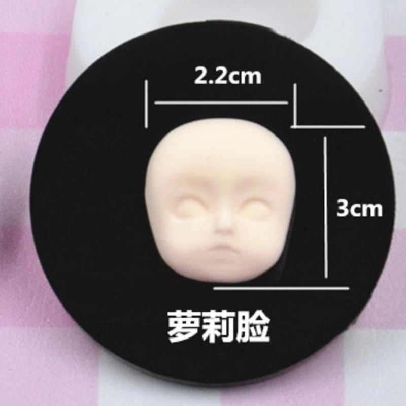 Ultra-light clay doll figure material, silicone, micro-realistic loli face mold, flip face mold, high cold loli face. 