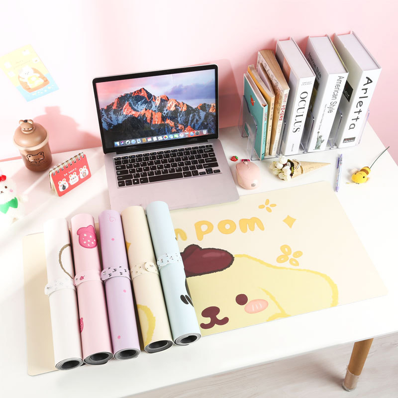 Sanrio Large Size Office Desk Mat Hello Kitty Melody Kuromi Cinnamoroll Non-slip Computer Mouse Pad Game Pads Pc Accessories. 