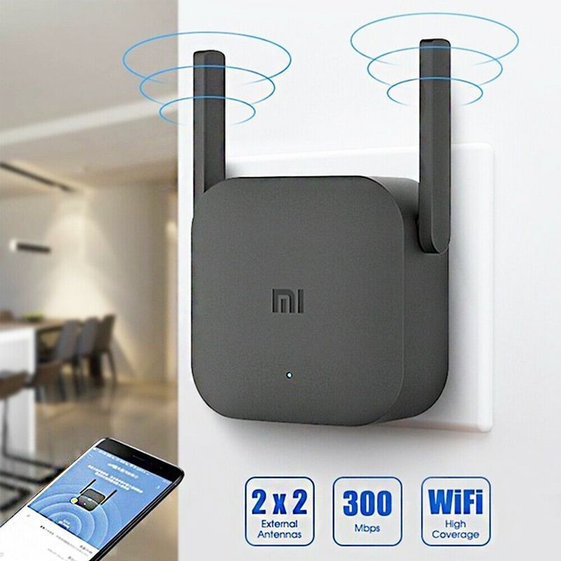 Xiaomi Mi Wi-Fi Range Extender Pro/ N300   | 2×2 External Antenna with Enhanced Wi-Fi Coverage | by Honestime. 